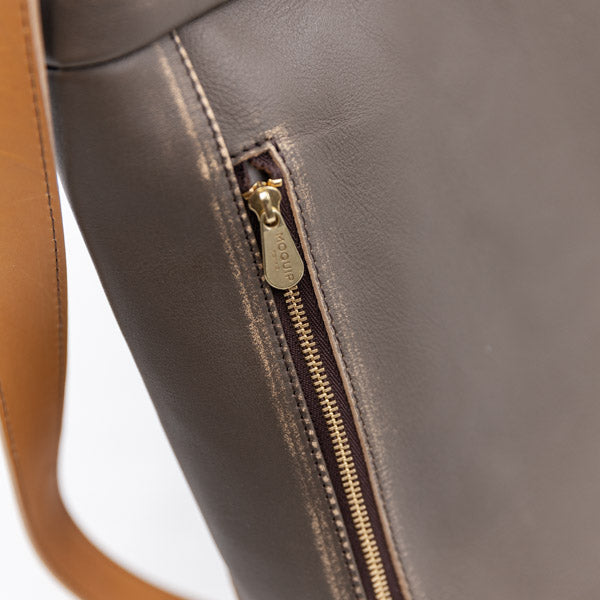 ATSU×MOQUIP TOTE BAG moni KHAKI