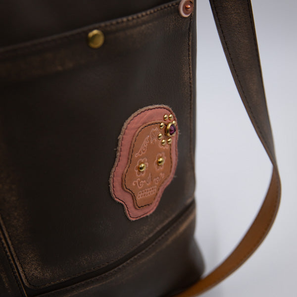 ATSU×MOQUIP TOTE BAG moni KHAKI