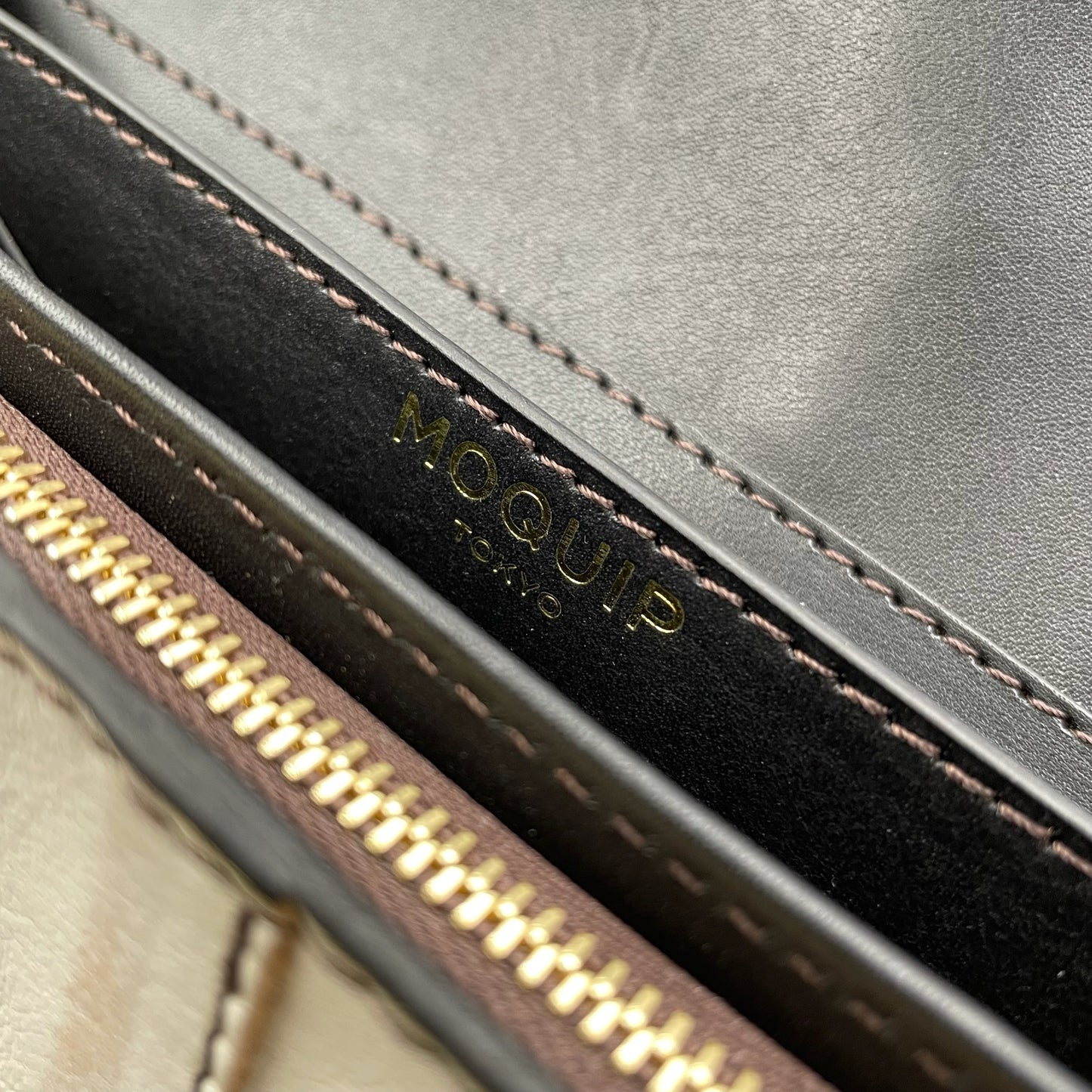 MOQUIP CLUTCH WALLET Galuchat Pigment BLACK