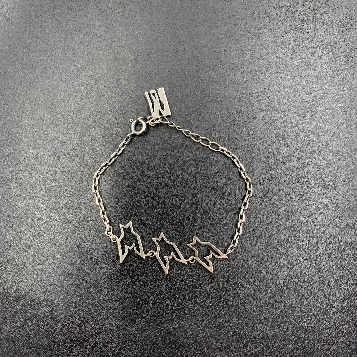 MOQUIP BRACELET pied de poule SILVER