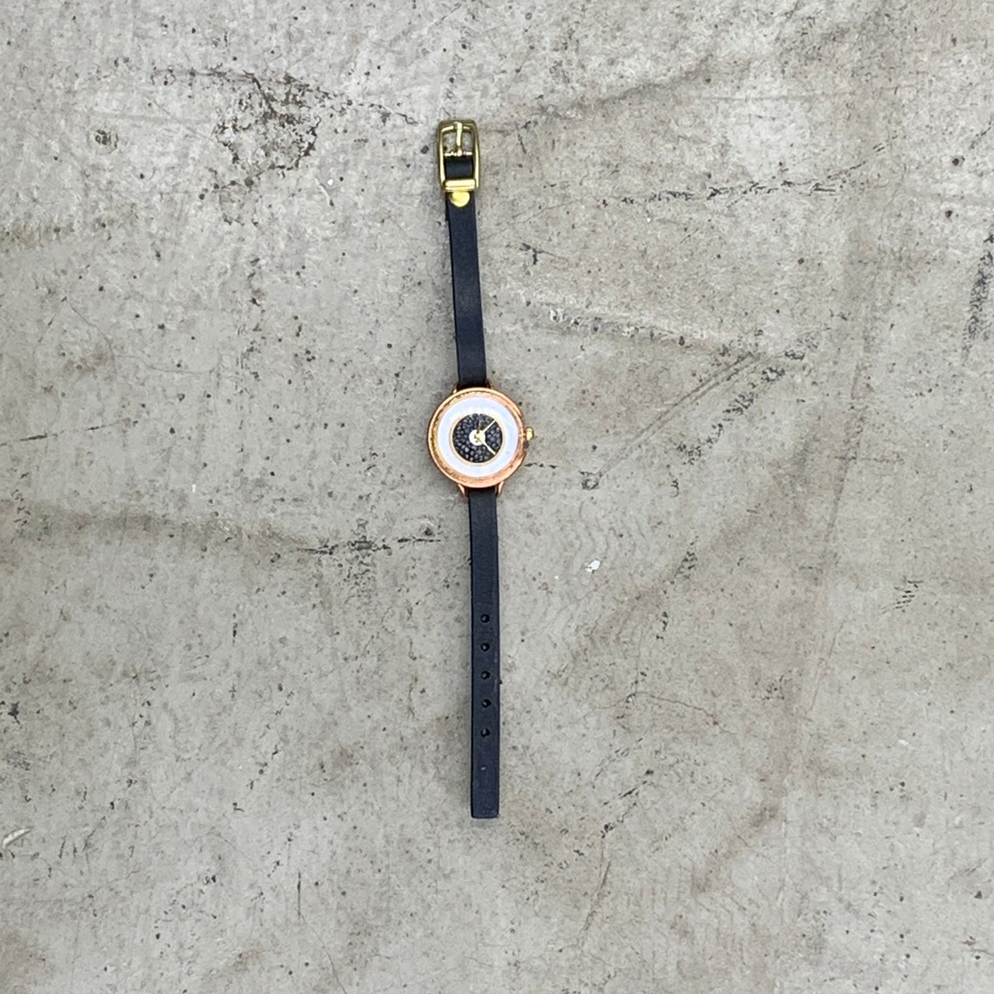 MOQUIP WATCH galuchat BLACK