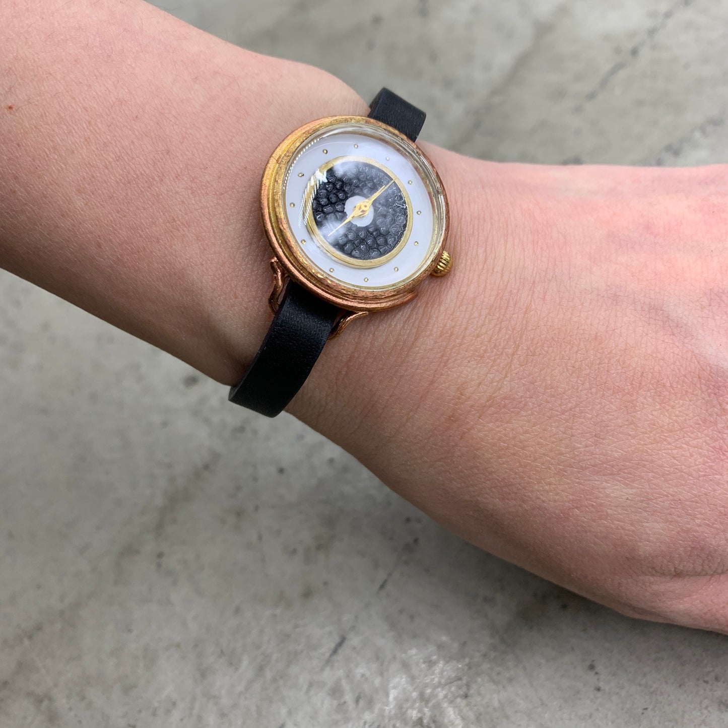 MOQUIP WATCH galuchat BLACK