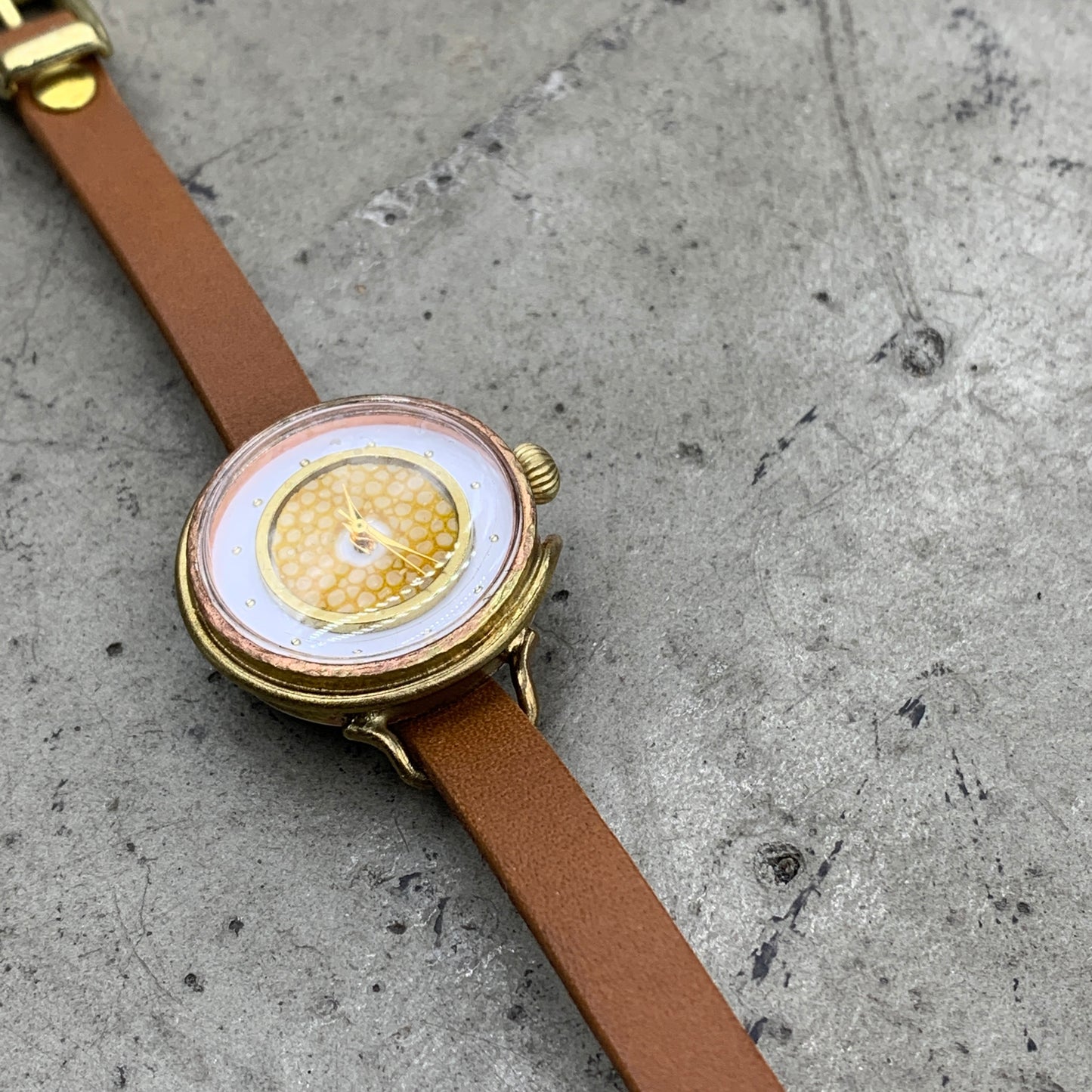 MOQUIP WATCH galuchat YELLOW