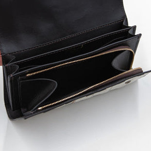 MOQUIP CLUTCH WALLET galuchat CALFSKIN WINE