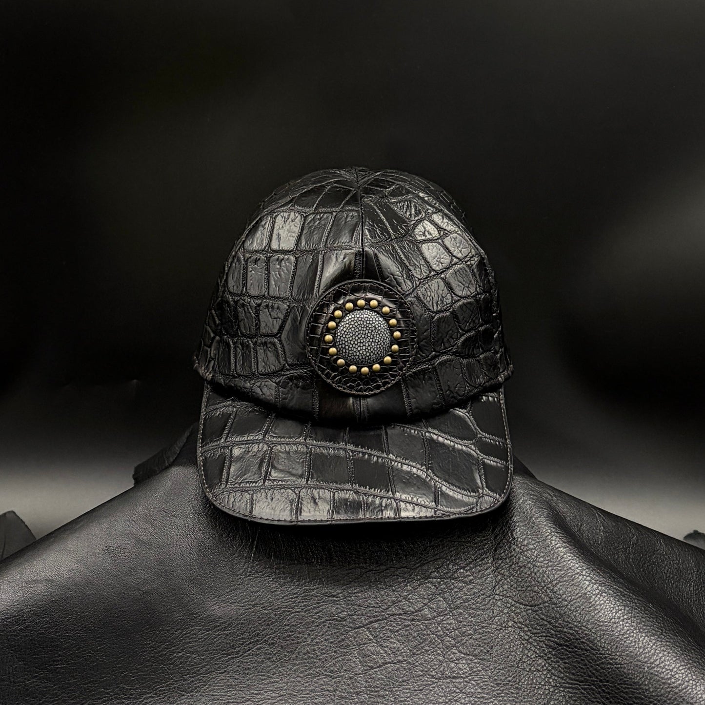 MOQUIP CROCODILE cap BLACK