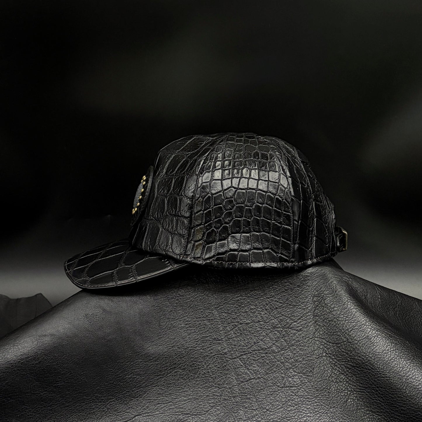 MOQUIP CROCODILE cap BLACK