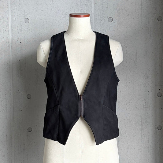 MOQUIP nubuck VEST D. NAVY