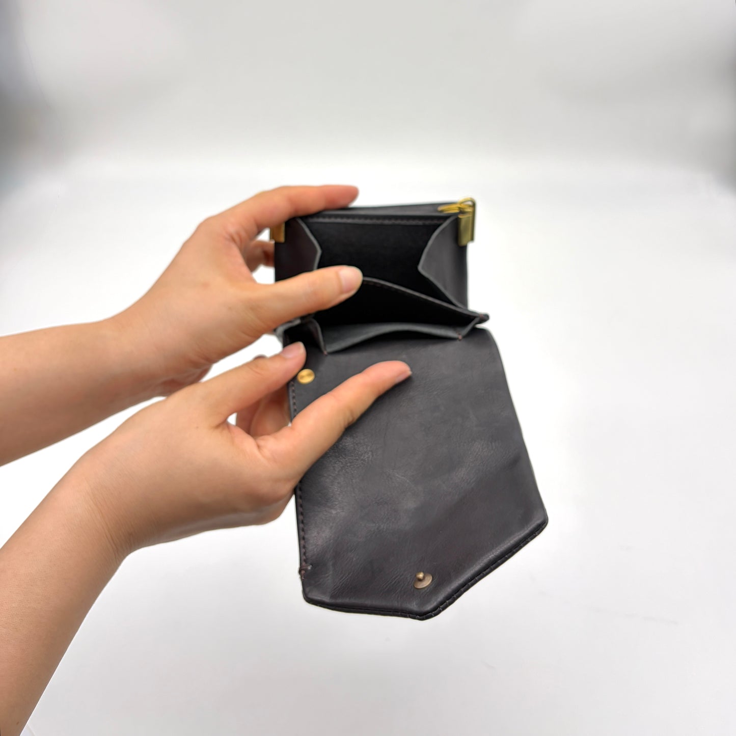 MOQUIP MINI PURSE calf galuchat tassel BLACK