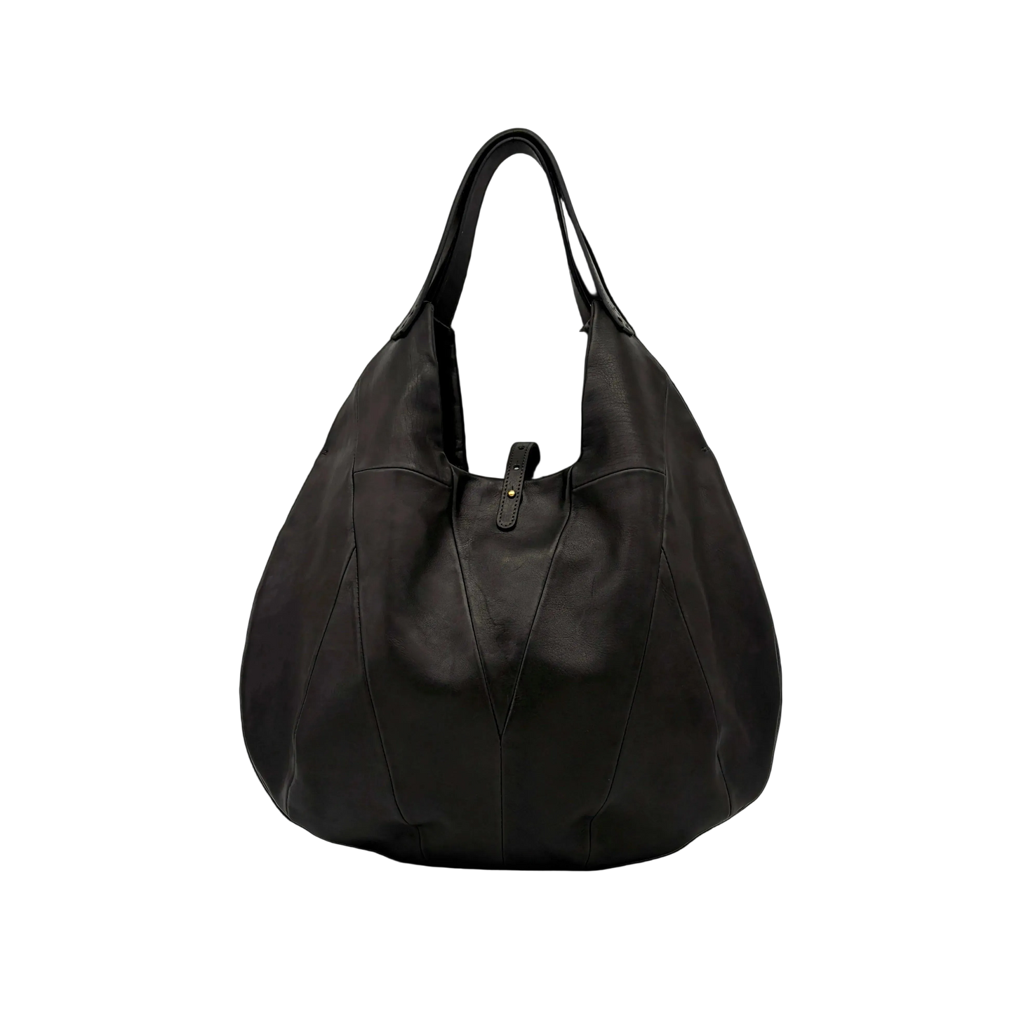MOQUIP ROUND BAG tassel BLACK