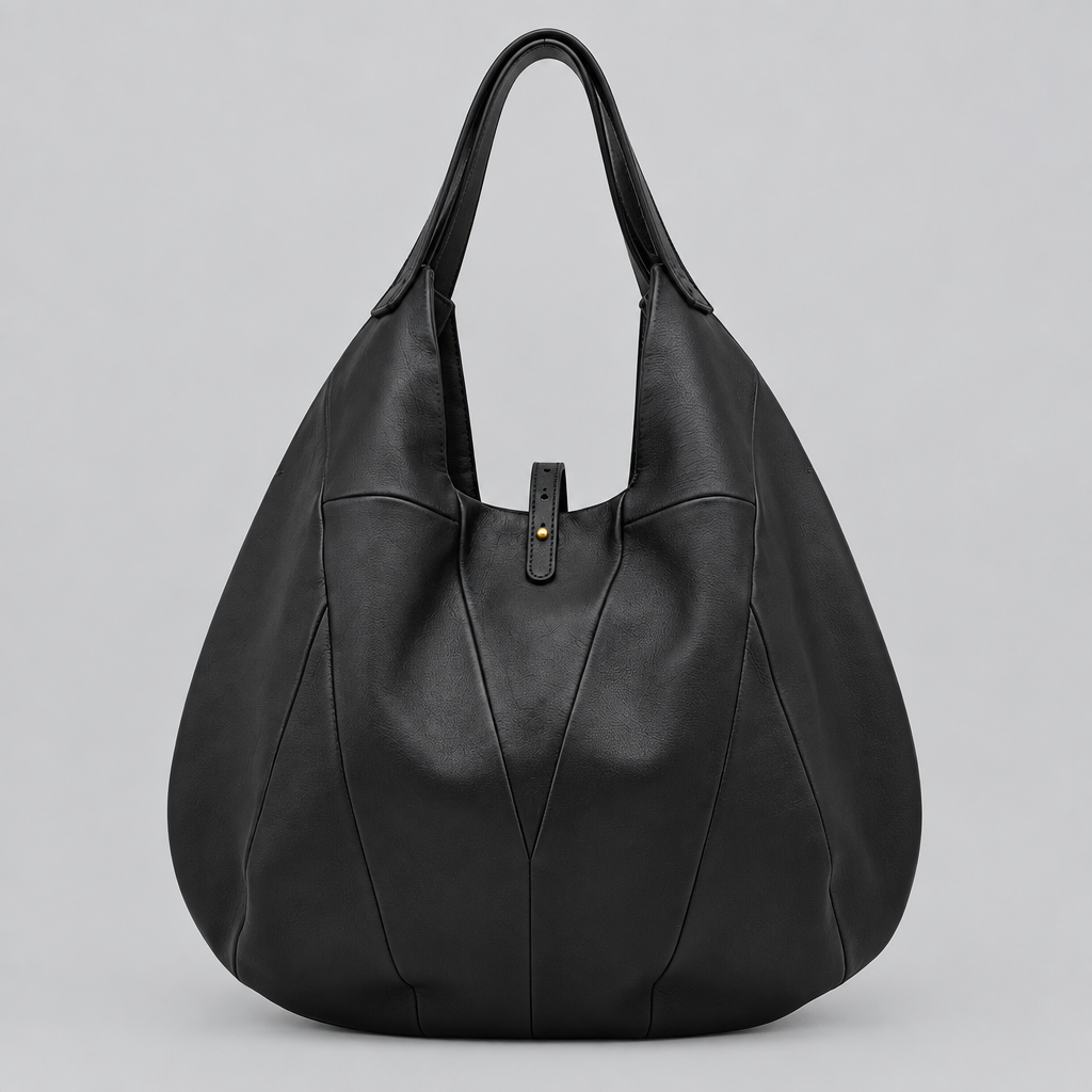 MOQUIP ROUND BAG tassel BLACK