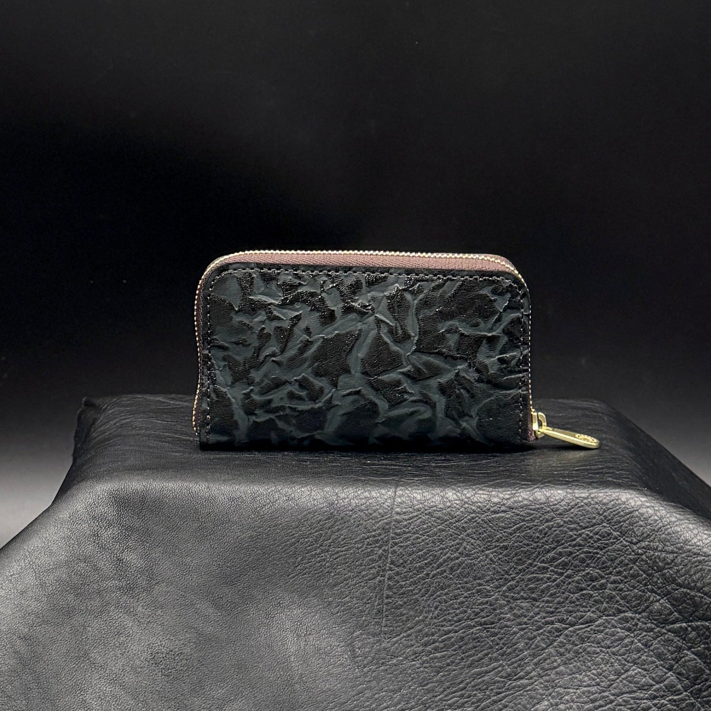 MOQUIP 漆革ピッコロ財布 piccolo wallet BLACK