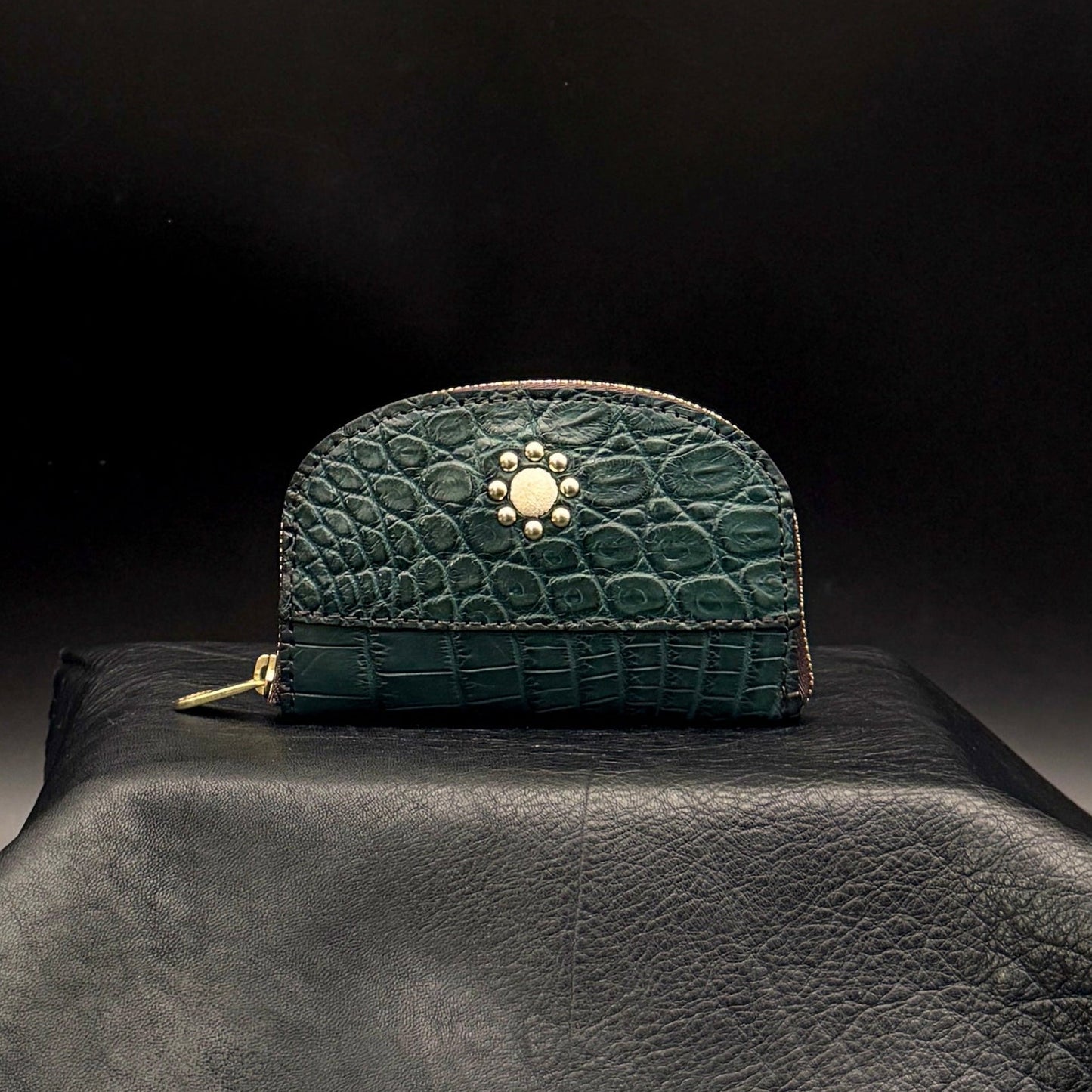MOQUIP CROCODILE piccolo wallet GREEN