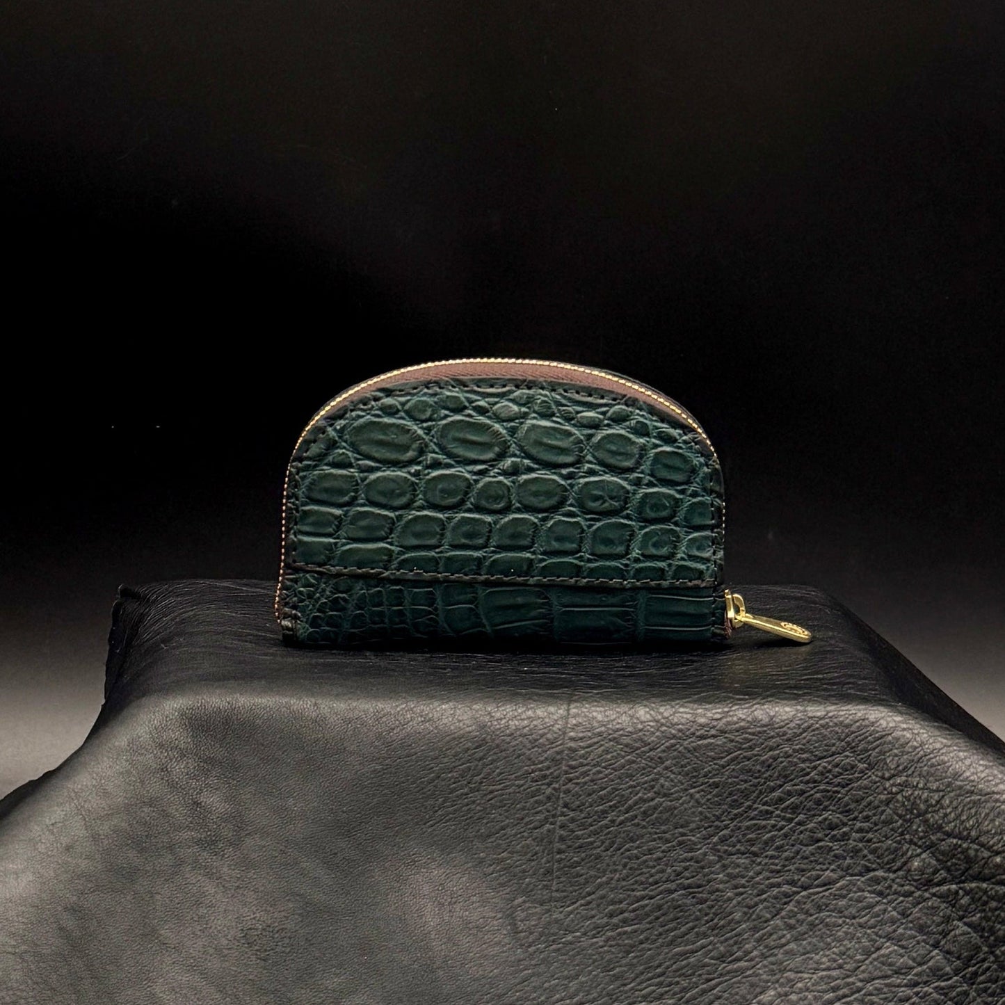 MOQUIP CROCODILE piccolo wallet GREEN
