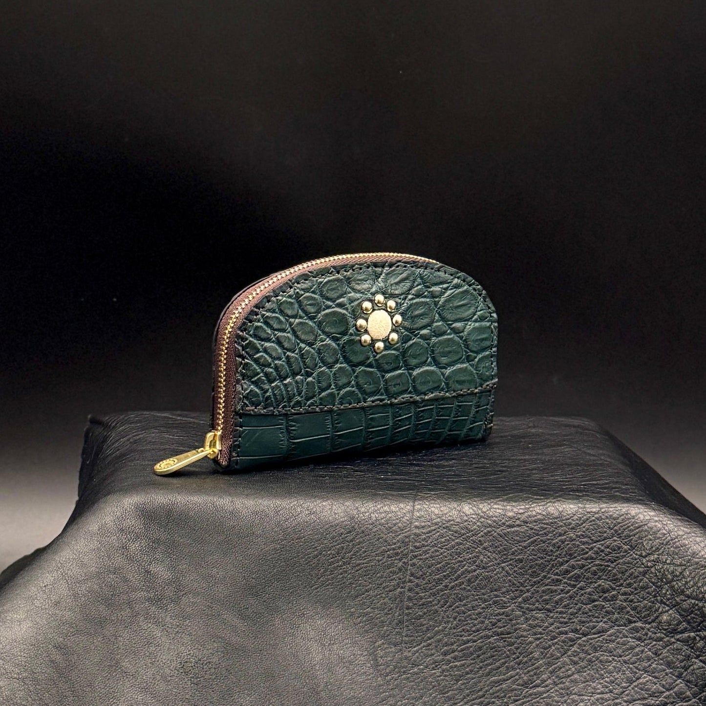 MOQUIP CROCODILE piccolo wallet GREEN