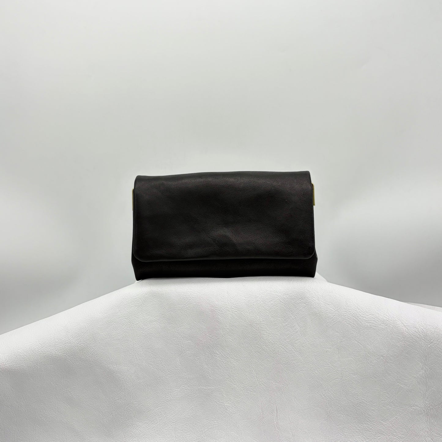MOQUIP PURSE calf galuchat tassel BLACK