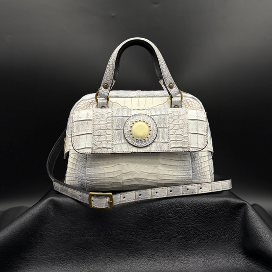 MOQUIP CROCODILE boston bag HIMALAYA