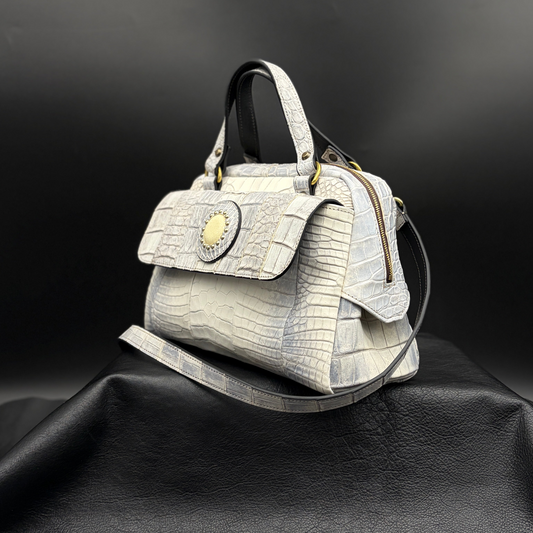 MOQUIP CROCODILE boston bag HIMALAYA