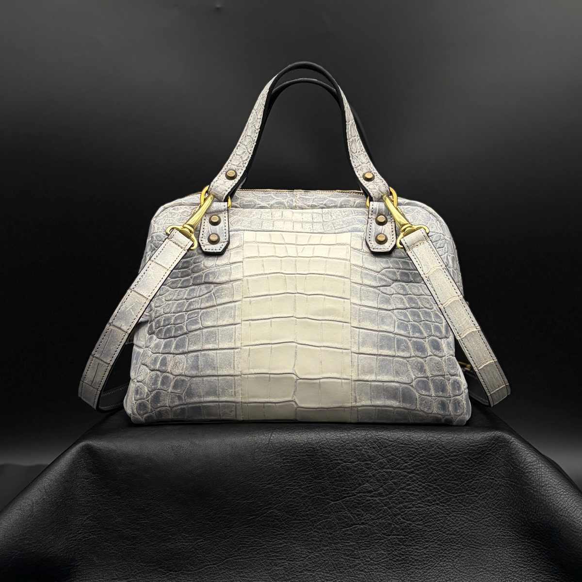 MOQUIP CROCODILE boston bag HIMALAYA