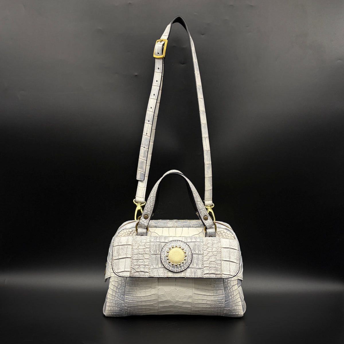 MOQUIP CROCODILE boston bag HIMALAYA
