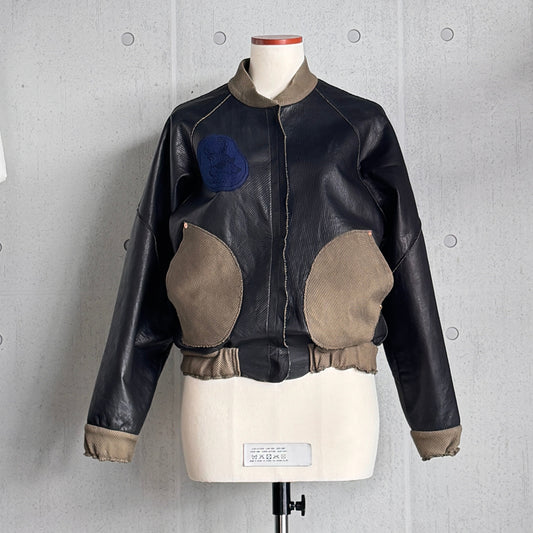 MOQUIP BOMBER-JACKET oh deer! BLACK