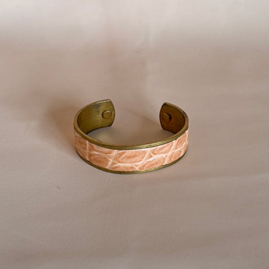 MOQUIP BANGLE crocodile BEIGE