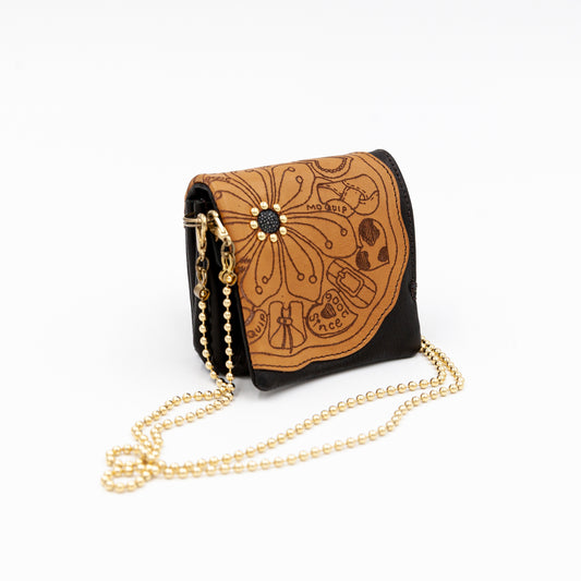 MOQUIP MINI PURSE rinden BLACK