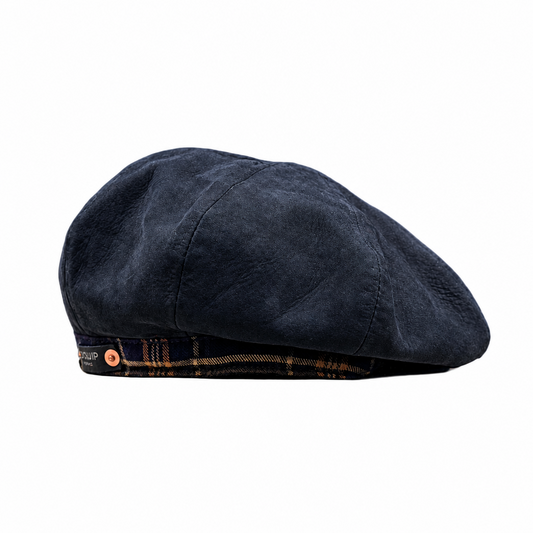 MOQUIP nubuck beret D. NAVY