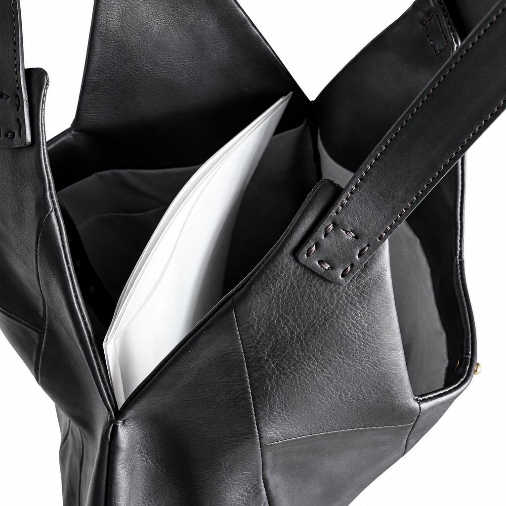 MOQUIP ROUND BAG tassel BLACK