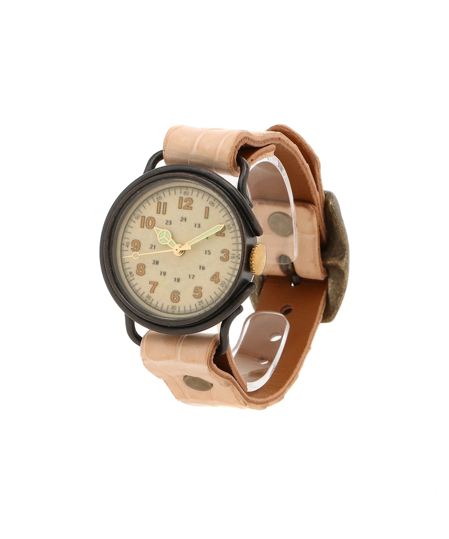 MOQUIP WATCH retro CROCODILE BEIGE