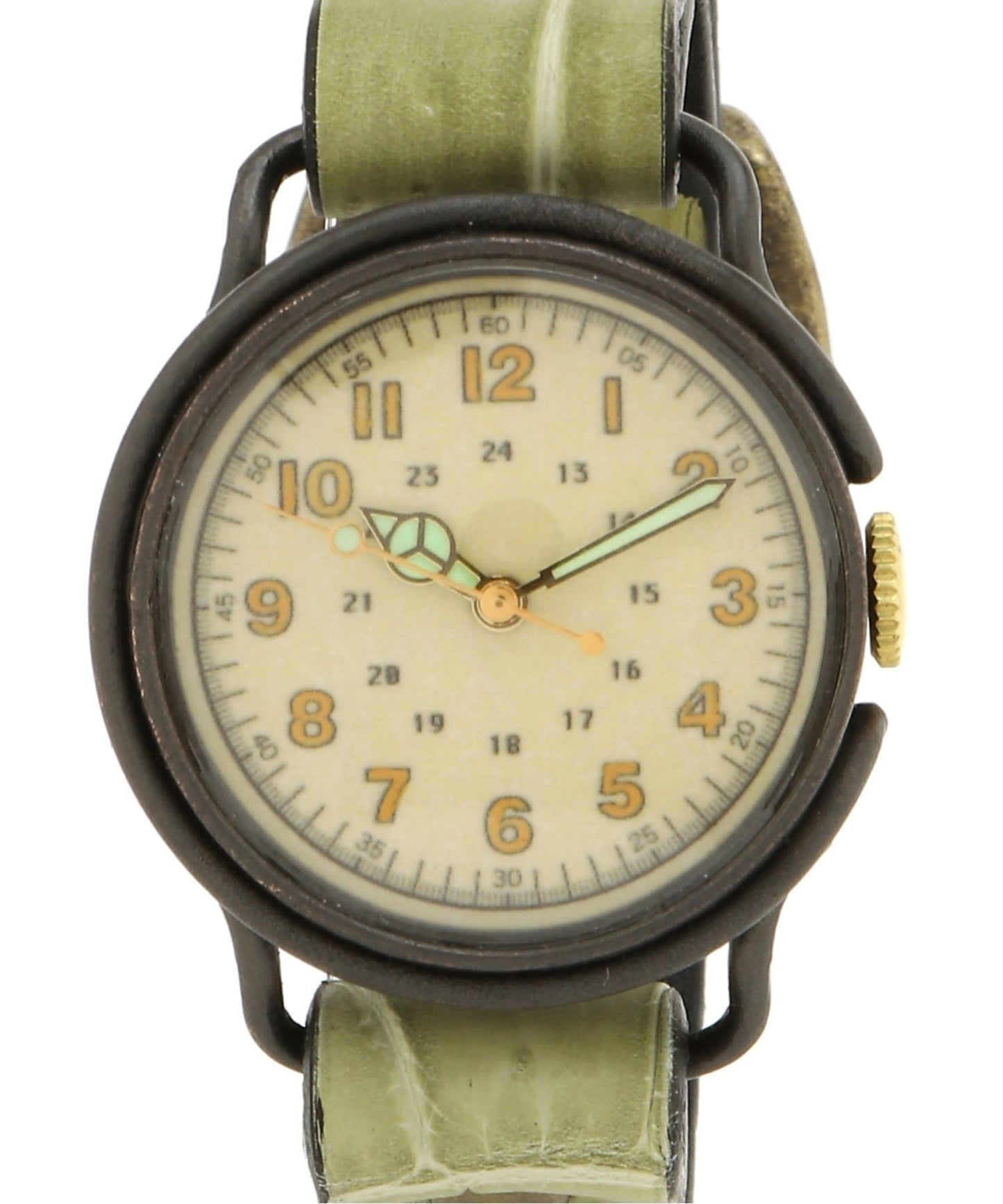 MOQUIP WATCH retro CROCODILE GREEN